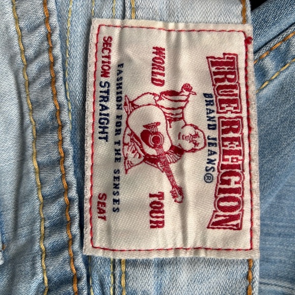 Men's Authentic True Religion straight fit old multi run stitch jeans $249 - Picture 9 of 16